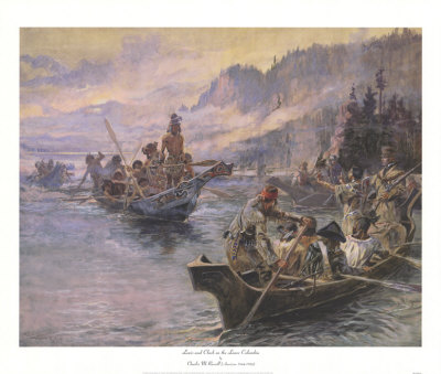 Lewis And Clark On The Lower Columbia by Charles Marion Russell Pricing Limited Edition Print image