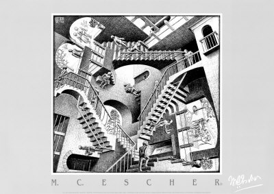 Relativity by M. C. Escher Pricing Limited Edition Print image
