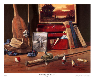 Fishing With Dad by Ronald Lewis Pricing Limited Edition Print image
