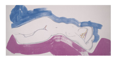 White Nude Blue And Pink by Ivon Hitchens Pricing Limited Edition Print image