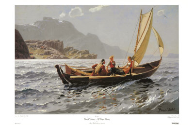 Beautiful Journey, Off Bergen, Norway by Johan Christian Clausen Dahl Pricing Limited Edition Print image