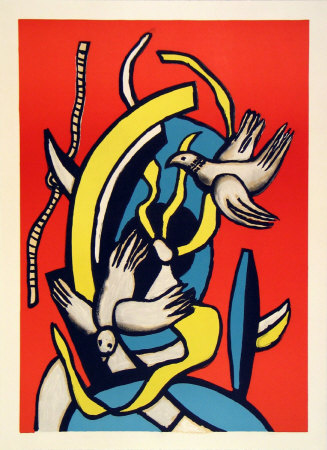 Les Oiseaux by Fernand Leger Pricing Limited Edition Print image