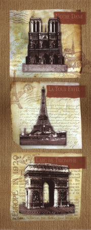Paris Landmarks by Mary Elizabeth Pricing Limited Edition Print image