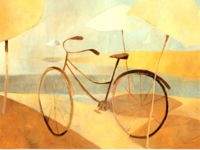 Seaside Bicycle by Miguel Dominguez Pricing Limited Edition Print image