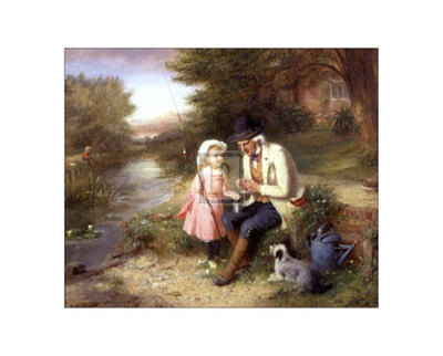 Fishing With Grandpa by George Bernard O'neill Pricing Limited Edition Print image