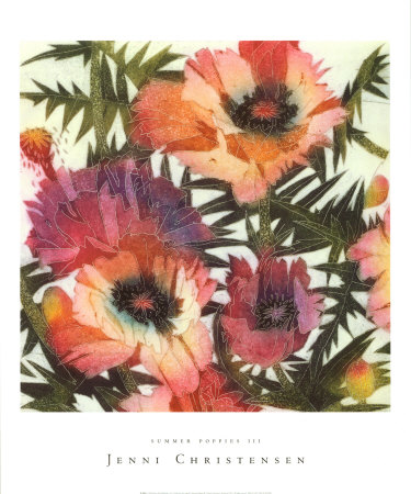 Summer Poppies Iii by Jenni Christensen Pricing Limited Edition Print image
