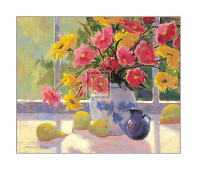 Green Pears And Cosmos by Suzanne Hoefler Pricing Limited Edition Print image