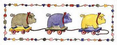 Pig Pull Toys by Carol Robinson Pricing Limited Edition Print image