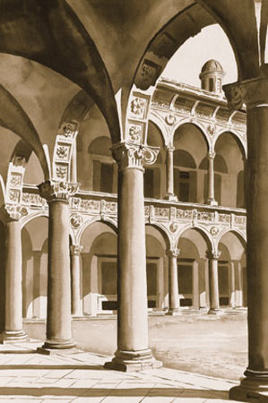 Sunlit Courtyard Ii by Robert Holman Pricing Limited Edition Print image