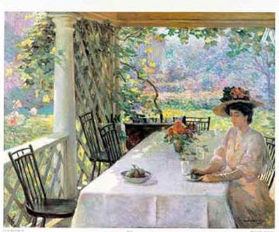 On The Porch by William Chadwick Pricing Limited Edition Print image