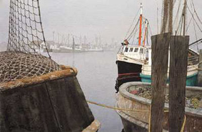 Fishing Harbor by John Ruseau Pricing Limited Edition Print image