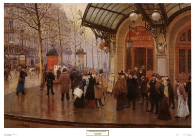 Outside The Vaudeville by Jean Beraud Pricing Limited Edition Print image