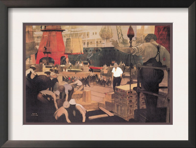 Empire Builders: Loading And Unloading Cargo by Fred Taylor Pricing Limited Edition Print image