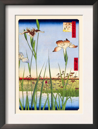 Iris Garden At Horikiri by Ando Hiroshige Pricing Limited Edition Print image