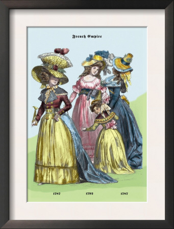 French Empire Dresses, 18Th Century by Richard Brown Pricing Limited Edition Print image