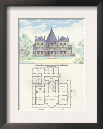 French Suburban Chateau by Richard Brown Pricing Limited Edition Print image