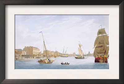 Marine School, Dublin, Looking Up The Liffey, 1796 by James Malton Pricing Limited Edition Print image