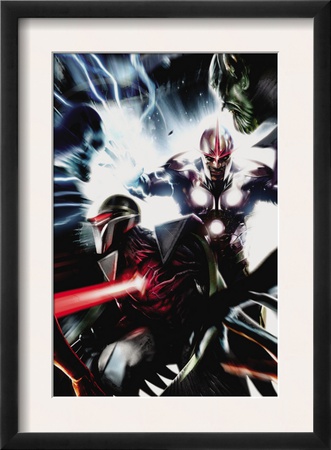 Nova #17 Cover: Nova And Darkhawk by Francesco Mattina Pricing Limited Edition Print image