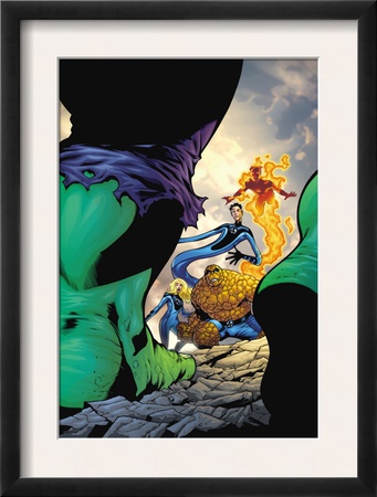 Marvel Adventures Fantastic Four #29 Cover: Thing, Mr. Fantastic, Invisible Woman And Human Torch by Leonard Kirk Pricing Limited Edition Print image
