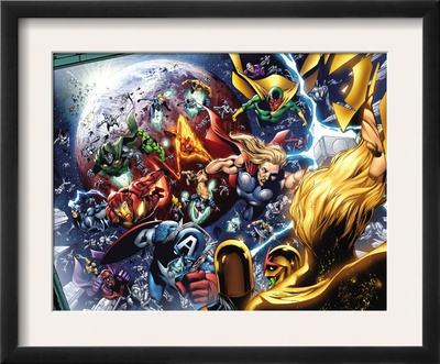 Nova Annual #1 Group: Thor, Vision, Iron Man, Captain America And Dr. Doom by Wellinton Alves Pricing Limited Edition Print image