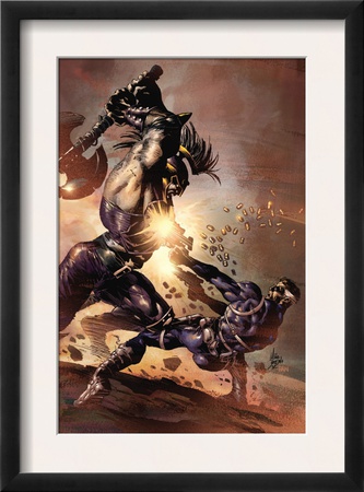 Dark Avengers #9 Cover: Ares And Nick Fury by Mike Deodato Jr. Pricing Limited Edition Print image