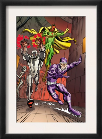 Exiles #5 Group: Vision, Ultron And Machine Man by Casey Jones Pricing Limited Edition Print image