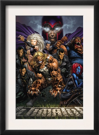 Ultimatum #3 Cover: Magneto, Sabretooth, Madrox, Mystique, Blob, Quicksilver And Lorelei by David Finch Pricing Limited Edition Print image