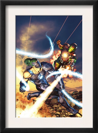 Iron Man Vs. Whiplash #1 Cover: Whiplash And Iron Man by Brandon Peterson Pricing Limited Edition Print image