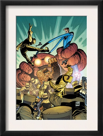Marvel Adventures Fantastic Four #35 Cover: Thing And Mr. Fantastic by Graham Nolan Pricing Limited Edition Print image