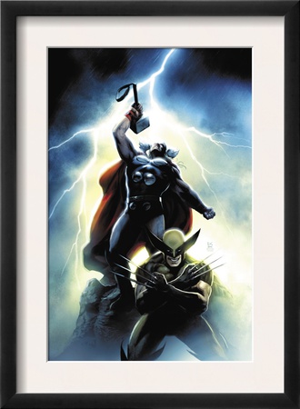Wolverine First Class # 15 Cover: Wolverine And Thor by Dennis Calero Pricing Limited Edition Print image
