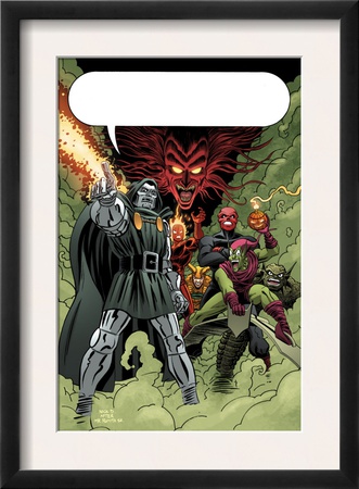X-Men: First Class #11 Group: Dr. Doom, Mephisto And Green Goblin by Nick Dragotta Pricing Limited Edition Print image