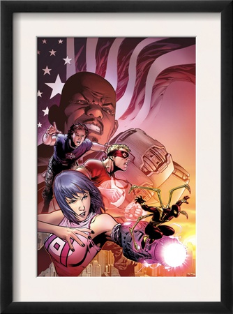 Avengers: The Initiative Annual #1 Cover: Iron Spider, Armory, Mvp And Hardball by Jim Cheung Pricing Limited Edition Print image