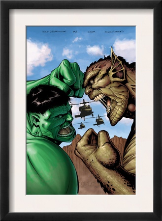 Hulk: Destruction #2 Cover: Hulk And Abomination by Trevor Hairsine Pricing Limited Edition Print image