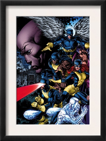 X-Men: Legacy #208 Cover: Cyclops, Iceman, Marvel Girl, Beast And Angel by David Finch Pricing Limited Edition Print image