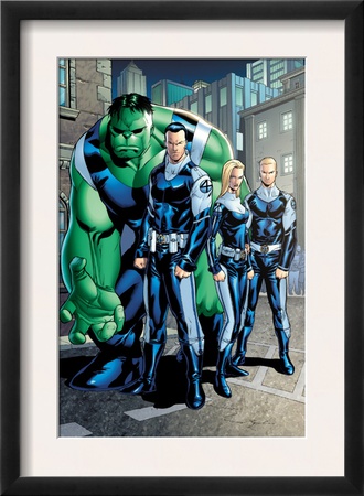 Exiles #95 Group: Doom, Victor Von, Human Torch, Invisible Woman And Hulk by Clayton Henry Pricing Limited Edition Print image