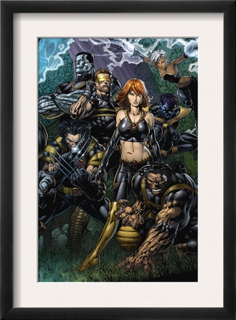 Ultimatum #5 Cover: Grey, Jean, Beast, Wolverine, Cyclops, Colossus, Storm And Nightcrawler by David Finch Pricing Limited Edition Print image