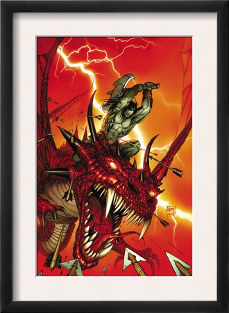 Skaar: Son Of Hulk #2 Cover: Skaar by Ron Garney Pricing Limited Edition Print image