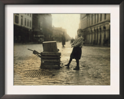 Scavenger Toting Wood, Fall River, Massachusetts, C.1916 by Lewis Wickes Hine Pricing Limited Edition Print image