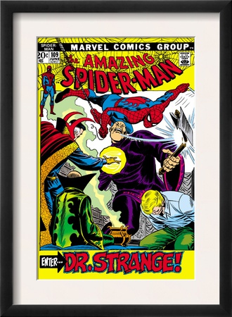 The Amazing Spider-Man #109 Cover: Spider-Man, Dr. Strange, And Flash Thompson by John Romita Sr. Pricing Limited Edition Print image