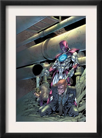 New Thunderbolts #11 Cover: Genis-Vell And Captain Marvel by Tom Grummett Pricing Limited Edition Print image