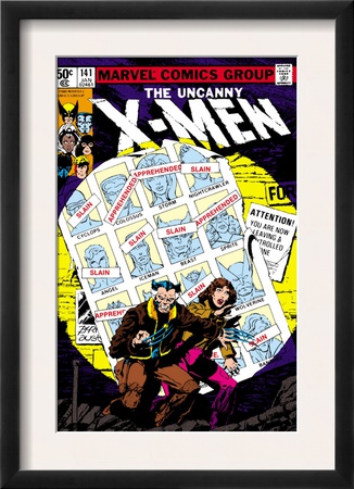 Uncanny X-Men #141 Cover: Wolverine, Pryde And Kitty Charging by John Byrne Pricing Limited Edition Print image