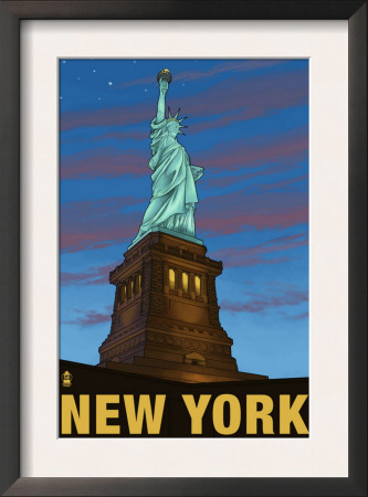 Statue Of Liberty - New York City, Ny, C.2009 by Lantern Press Pricing Limited Edition Print image