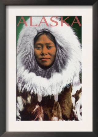 Eskimo Woman - Alaska, C.2009 by Lantern Press Pricing Limited Edition Print image