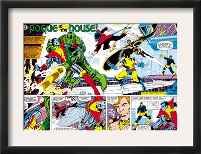 X-Men Annual #3 Group: Colossus, Nightcrawler, Wolverine, Storm, Cyclops And X-Men by George Perez Pricing Limited Edition Print image