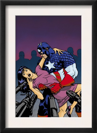 Captain America V4, #25 Cover: Captain America by Dave Johnson Pricing Limited Edition Print image