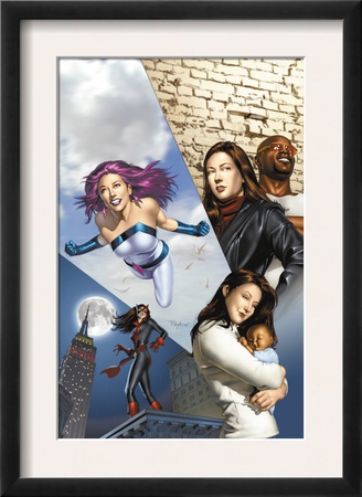 The Pulse #14 Cover: Knightress, Jones, Jessica, Cage, Luke And Jewel by Mike Mayhew Pricing Limited Edition Print image
