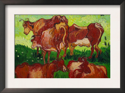 Les Vaches by Vincent Van Gogh Pricing Limited Edition Print image