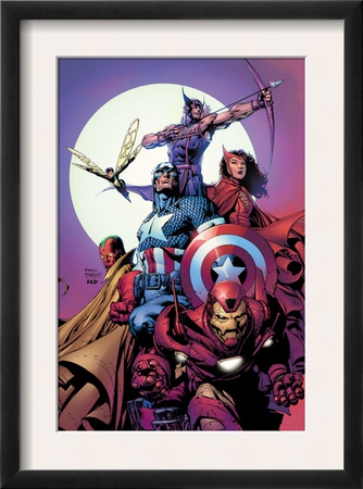 Avengers #80 Cover: Iron Man, Captain America, Vision, Scarlet Witch, Hawkeye, Wasp And Avengers by David Finch Pricing Limited Edition Print image