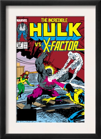 Incredible Hulk #336 Cover: Iceman, Grey, Jean, Cyclops, Hulk And X-Factor Crouching by Todd Mcfarlane Pricing Limited Edition Print image
