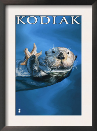 Kodiak, Alaska - Sea Otter, C.2009 by Lantern Press Pricing Limited Edition Print image
